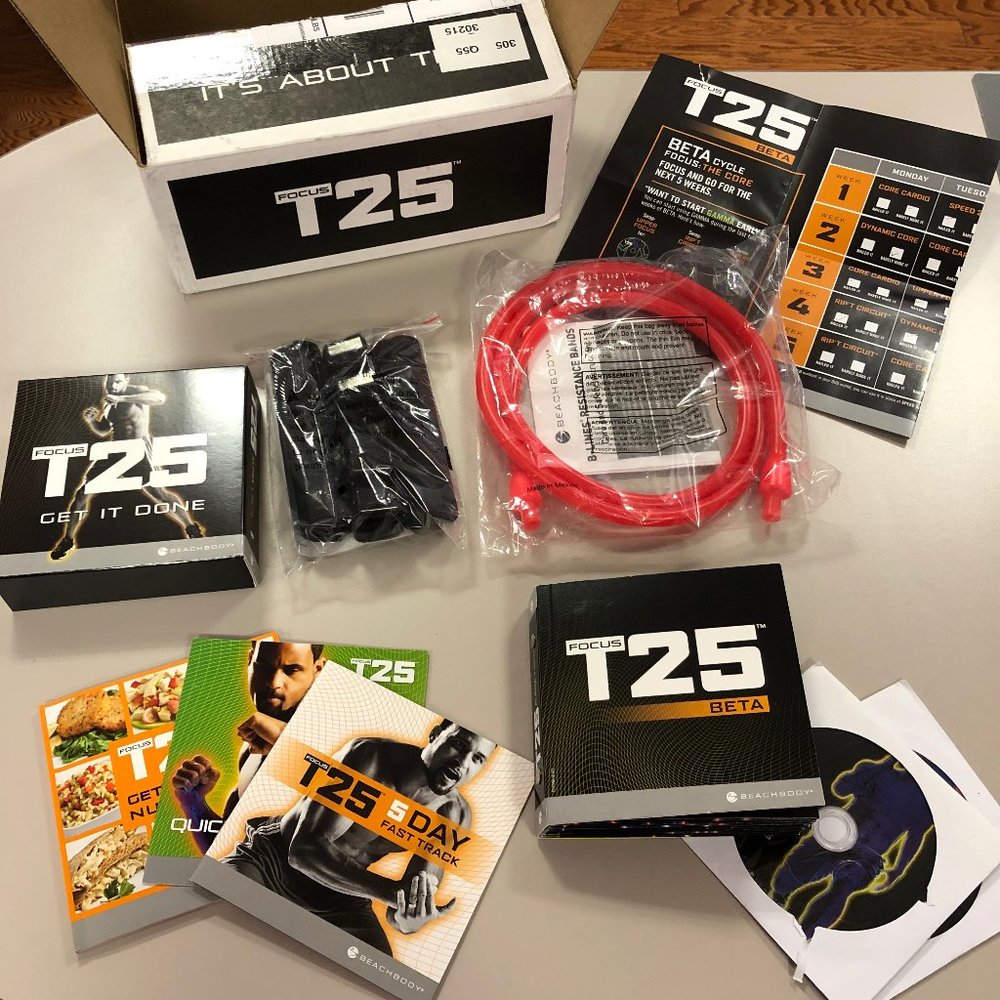 Beach Body Focus T25 Get It Done Alpha, Beta  DVD